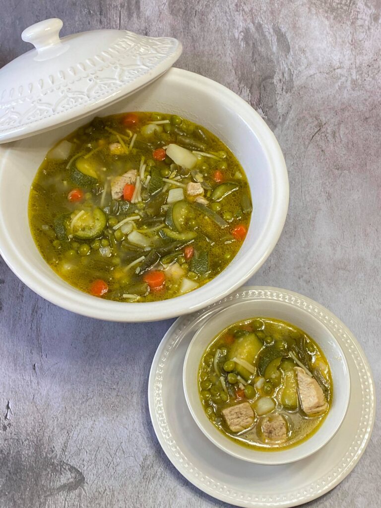 Chicken vegetables soup Easy and Quick