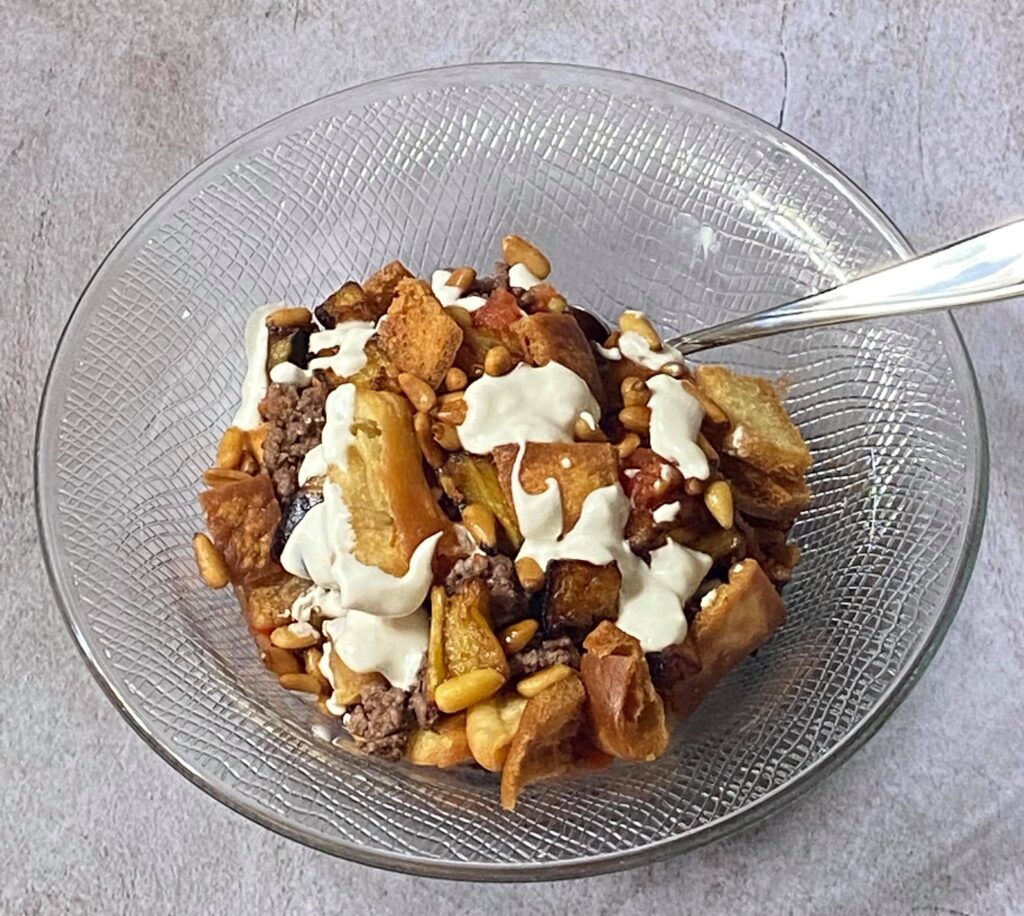 Eggplant Fatteh Recipe