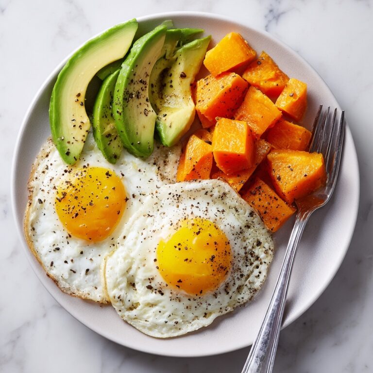 Soft Scramble and Roasted Sweet Potato Plate Recipe