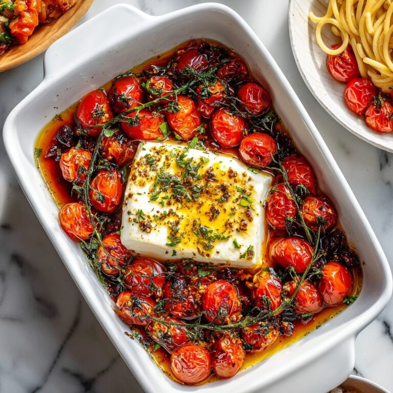 Baked Feta Pasta with Cherry Tomatoes Recipe