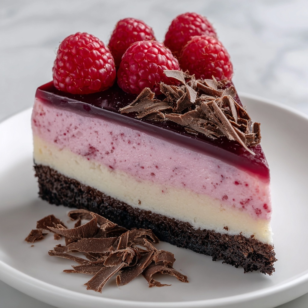 Dark Chocolate Raspberry Cheesecake Recipe - Recipe Image