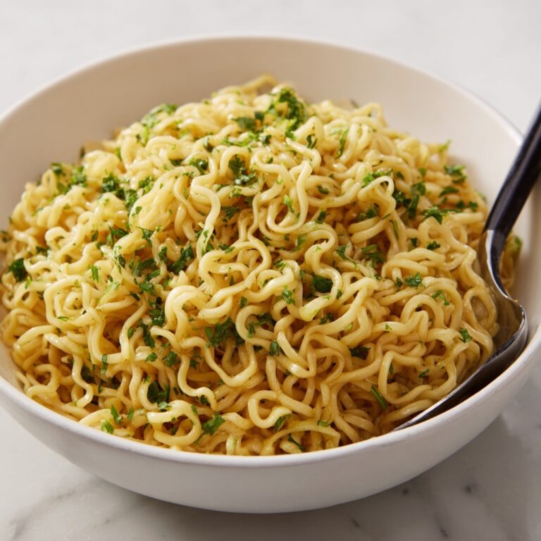 Garlic Butter Ramen Noodles Recipe