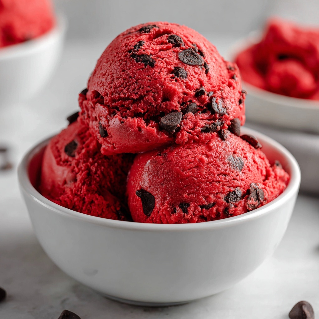 Edible Red Velvet Cookie Dough Recipe - Recipe Image