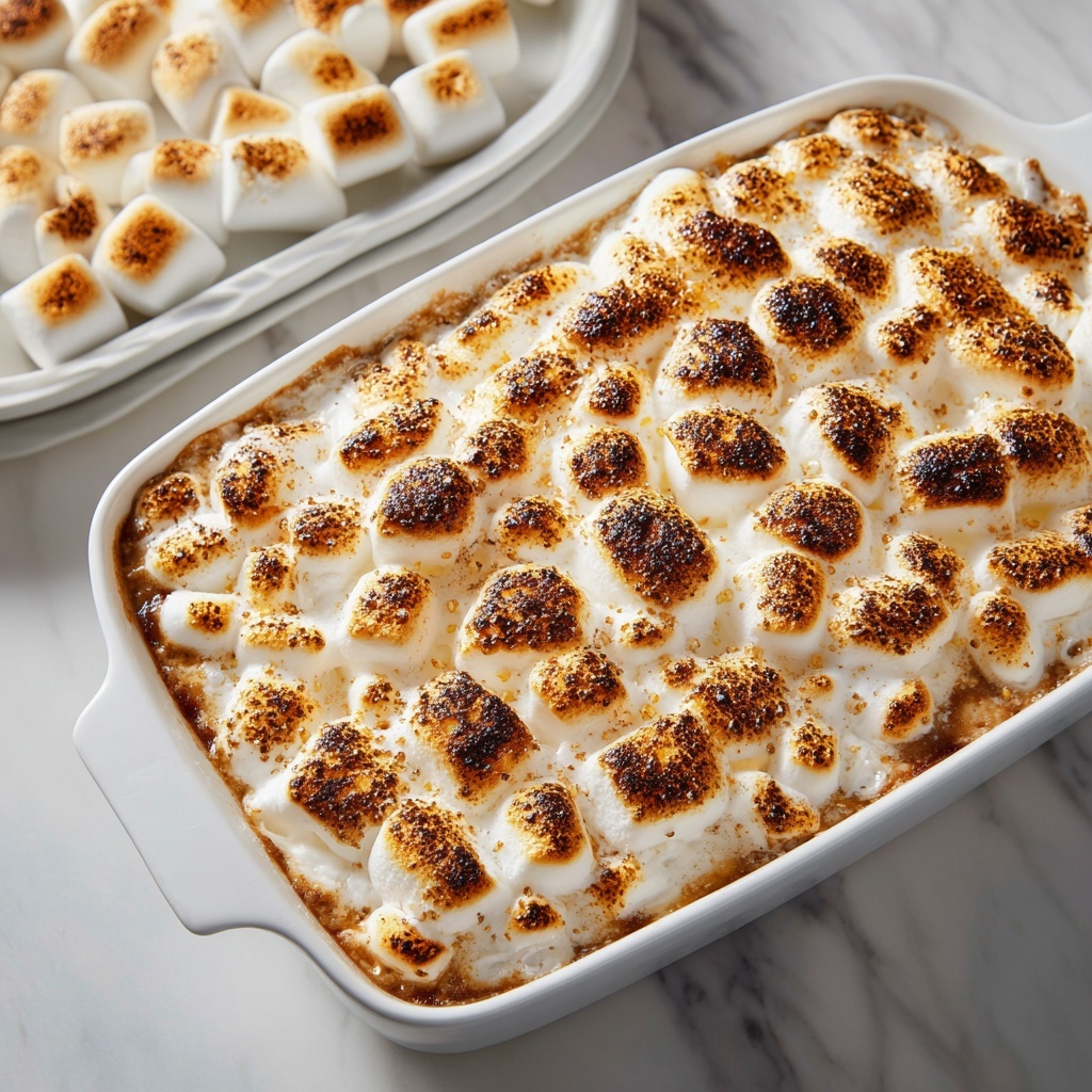Sweet Potato Casserole with Marshmallow and Streusel Topping Recipe - Recipe Image