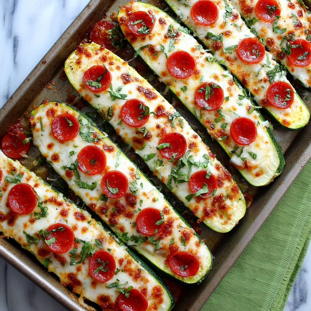 Zucchini Pizza Boats Recipe - Recipe Image