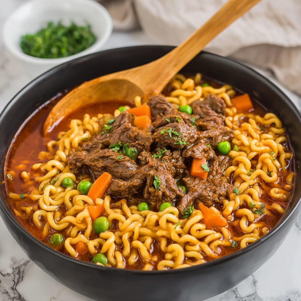 Vegetable Beef Noodle Soup Recipe - Recipe Image