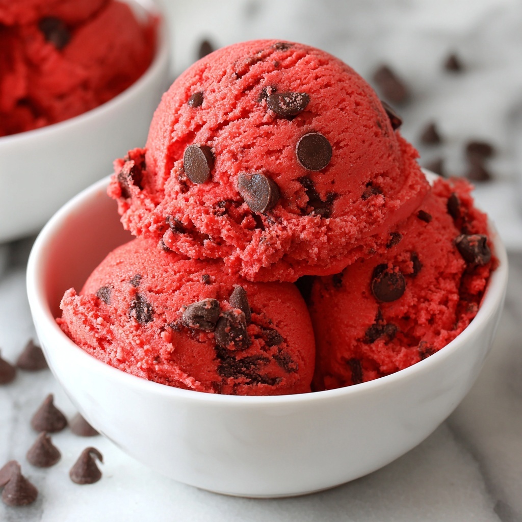 Edible Red Velvet Cookie Dough Recipe - Recipe Image