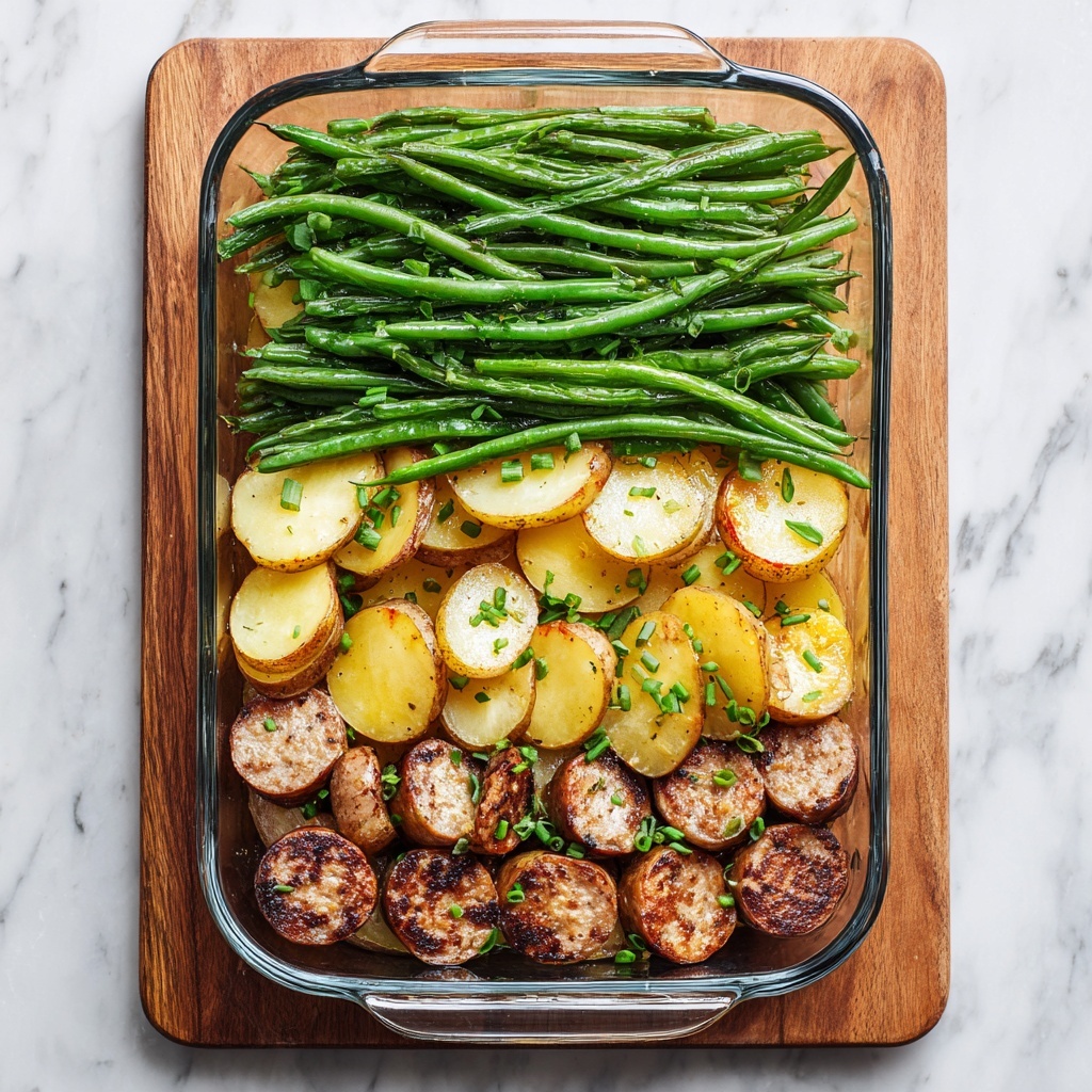 Sausage, Green Bean, and Potato Casserole Recipe - Recipe Image
