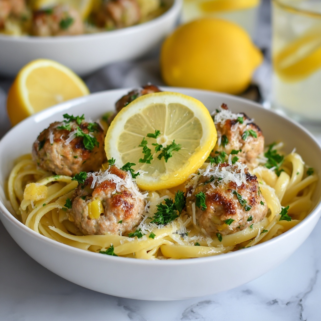 Chicken Piccata Meatballs Recipe - Recipe Image
