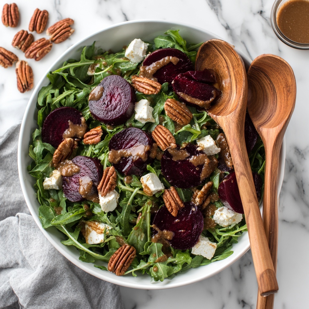 Beet Salad with Goat Cheese and Balsamic Vinaigrette Recipe - Recipe Image