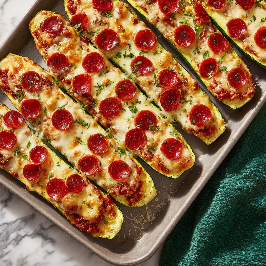 Zucchini Pizza Boats Recipe - Recipe Image