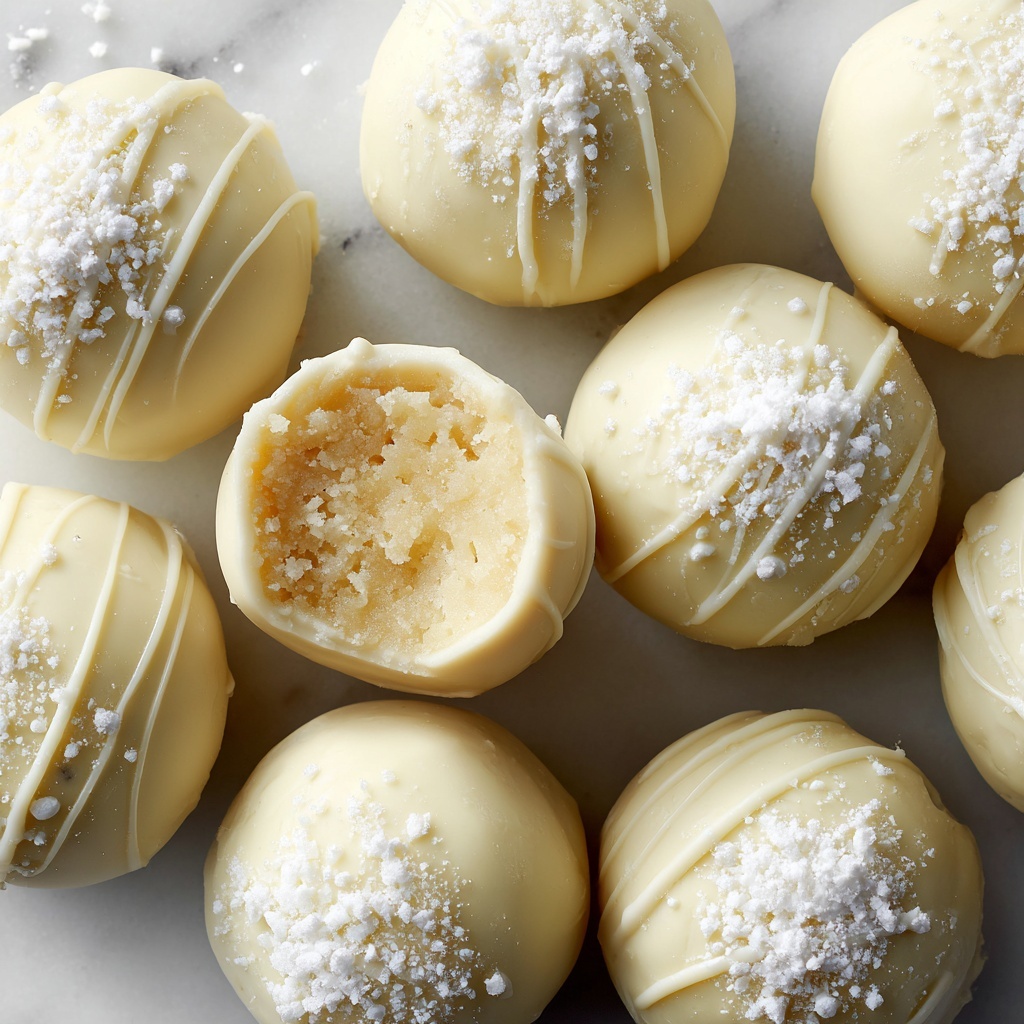 White Chocolate Lemon Truffles Recipe - Recipe Image