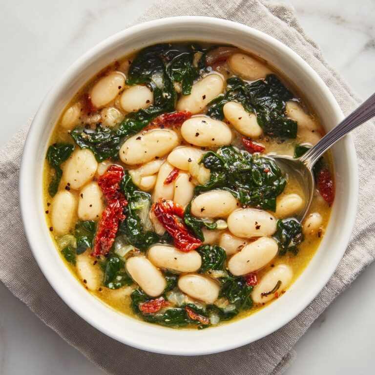 Tuscan Butter Beans with Spinach and Sun-Dried Tomatoes Recipe