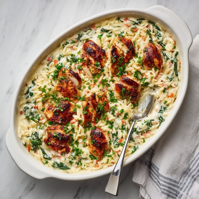 Creamy Chicken and Orzo Bake Recipe