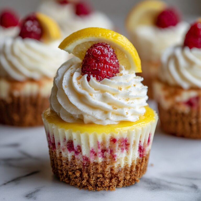 Luscious Lemon Raspberry Swirl Cheesecake Cups Recipe
