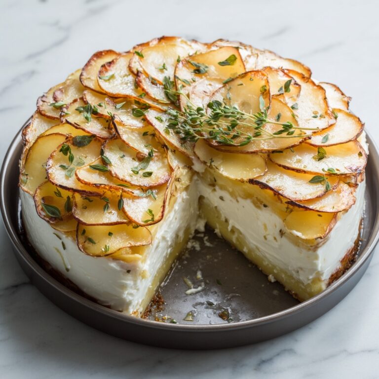 Golden Potato and Balsamic Torte with Fresh Thyme Recipe