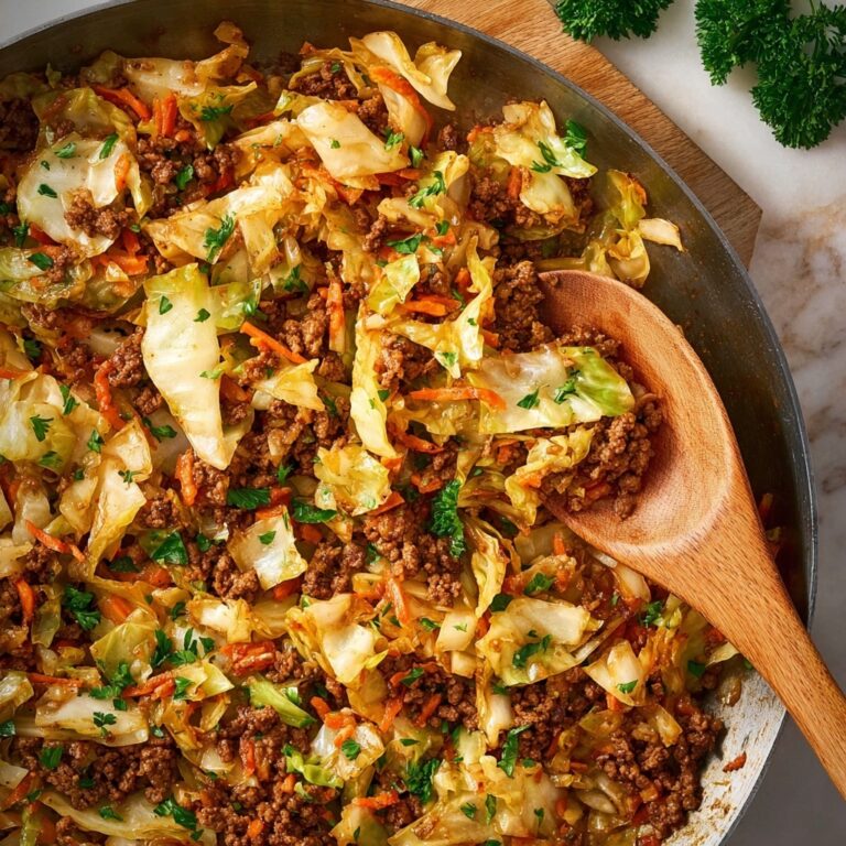 Hearty Ground Beef and Cabbage Skillet Recipe