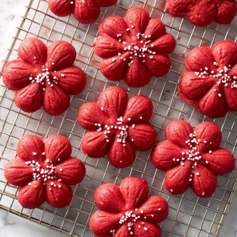 Red Velvet Spritz Cookies Recipe