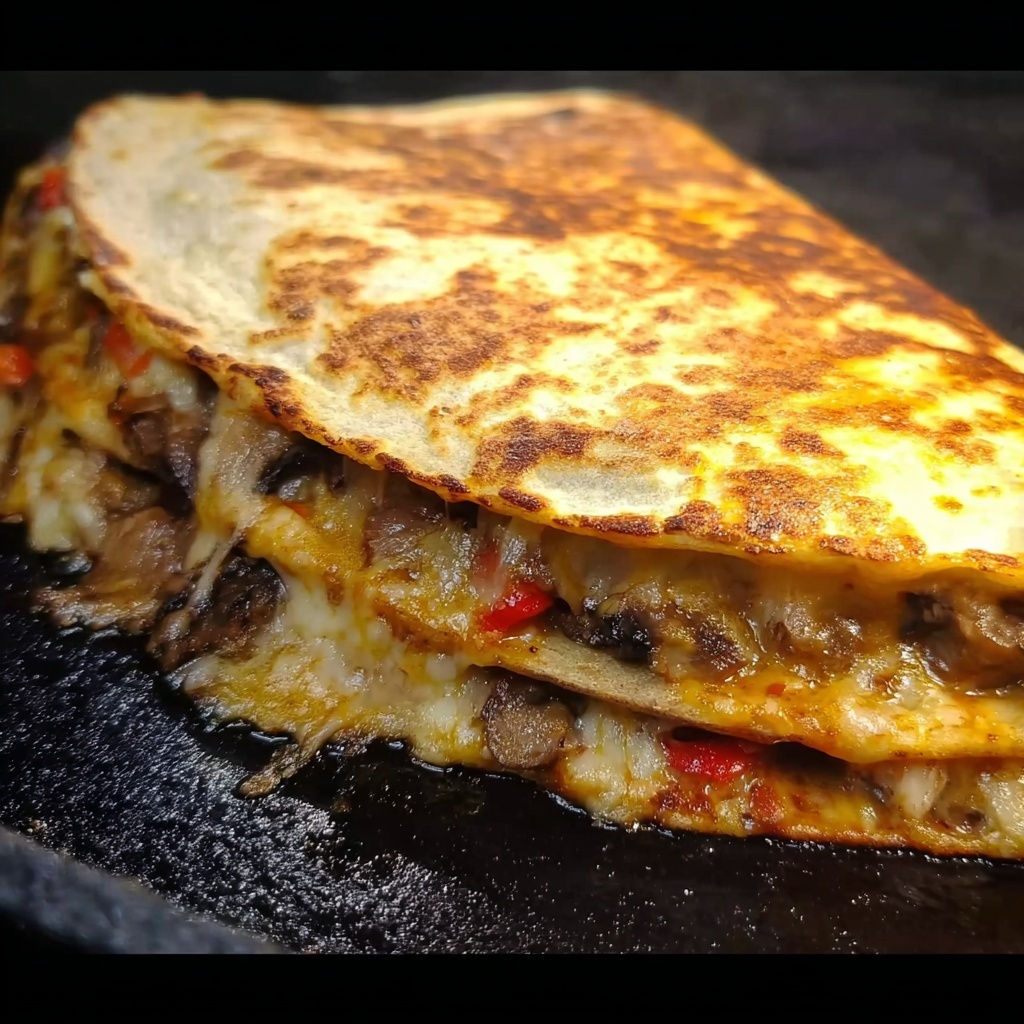 Chili Lime Steak Fajita Quesadillas Recipe - Recipe Image