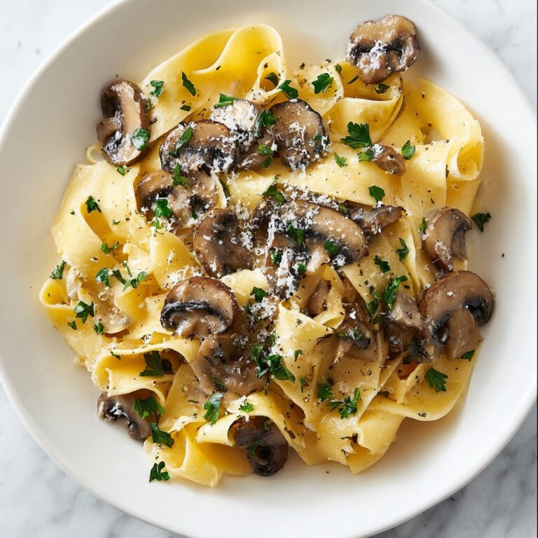 Garlic Mushroom Pasta Recipe