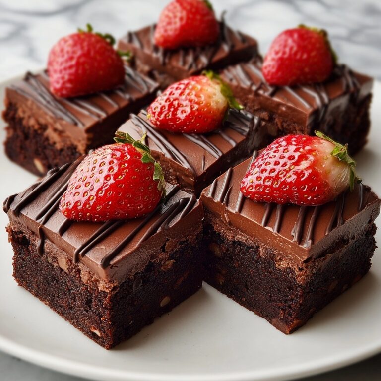 Chocolate-Covered Strawberry Brownies Recipe