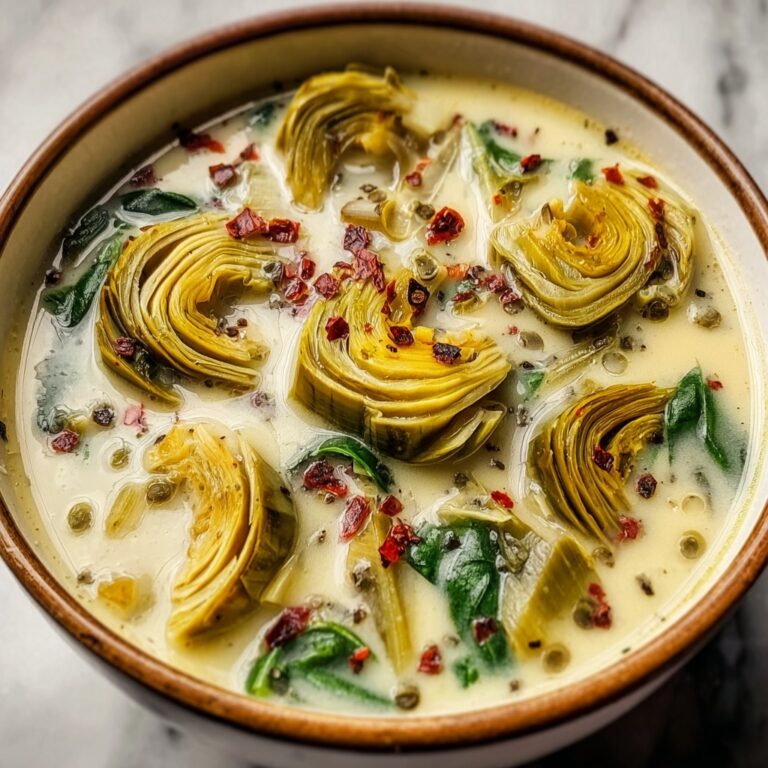 Zesty Tuscan Artichoke Soup Recipe