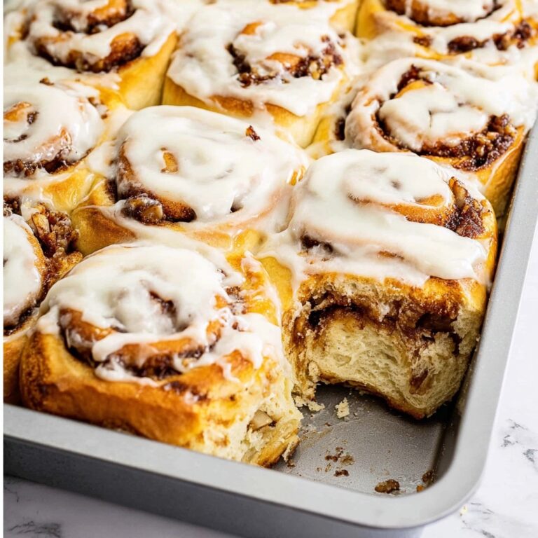 Apple Pecan Cinnamon Roll Bake Recipe