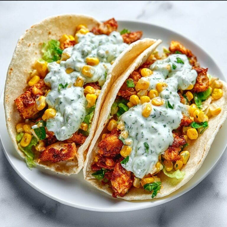 Fried Chicken Street Corn Tacos Recipe