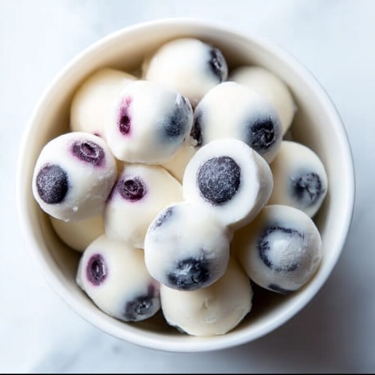 Frozen Yogurt Dipped Blueberries Recipe