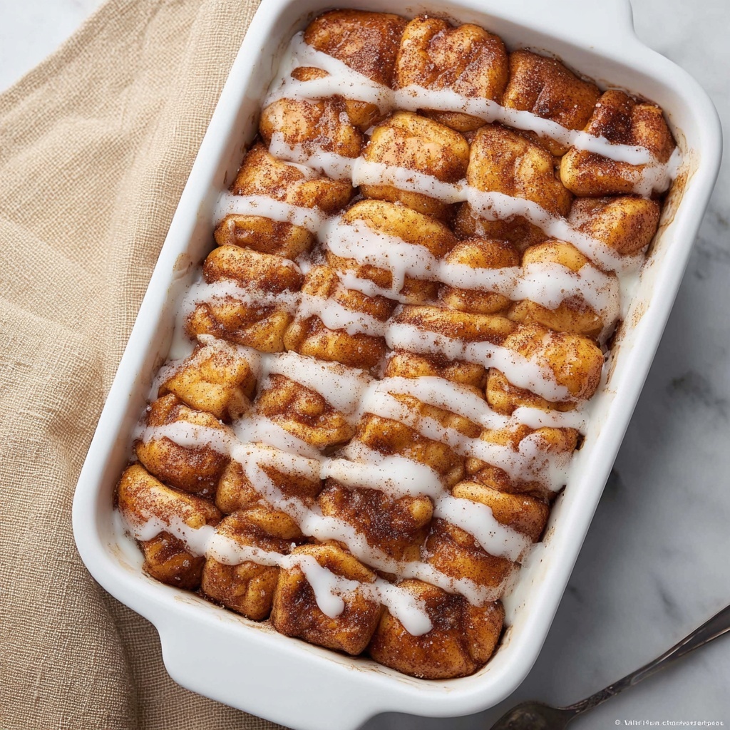 Dessert Cinnamon Roll Casserole Recipe - Recipe Image