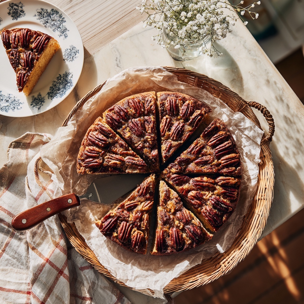 Banana Pecan Caramel Cake Recipe - Recipe Image