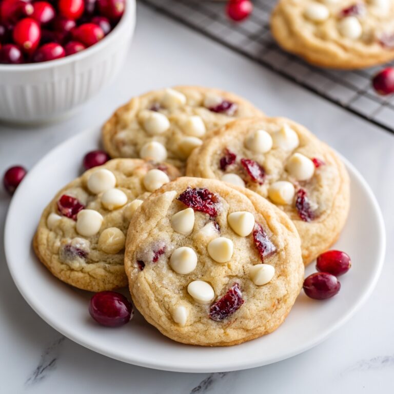 White Chocolate Cranberry Cookies Recipe