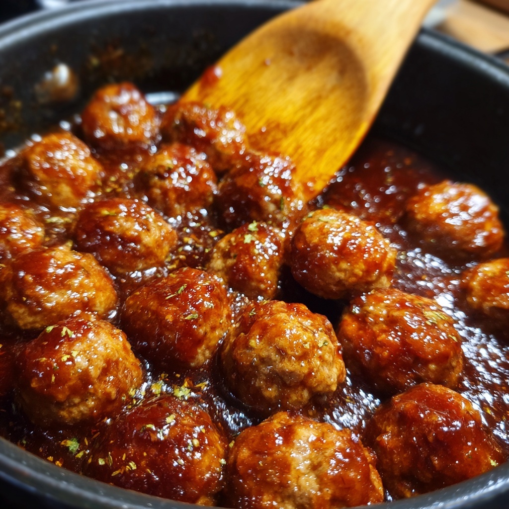 Slow Cooker Salisbury Steak Meatballs (Frozen Meatballs) Recipe - Recipe Image