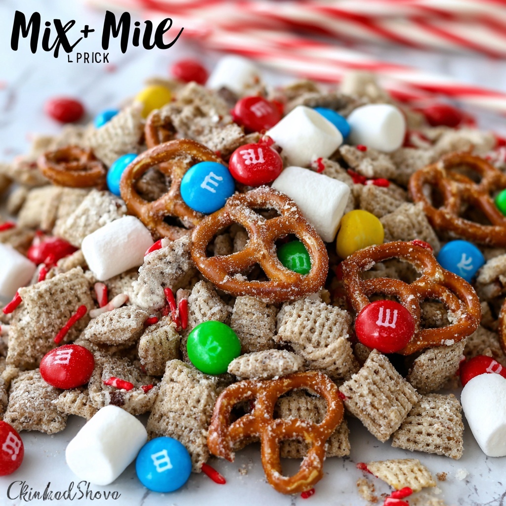 Elf Snack Mix - Sweet, Crunchy, and Festive Holiday Party Treat Recipe - Recipe Image