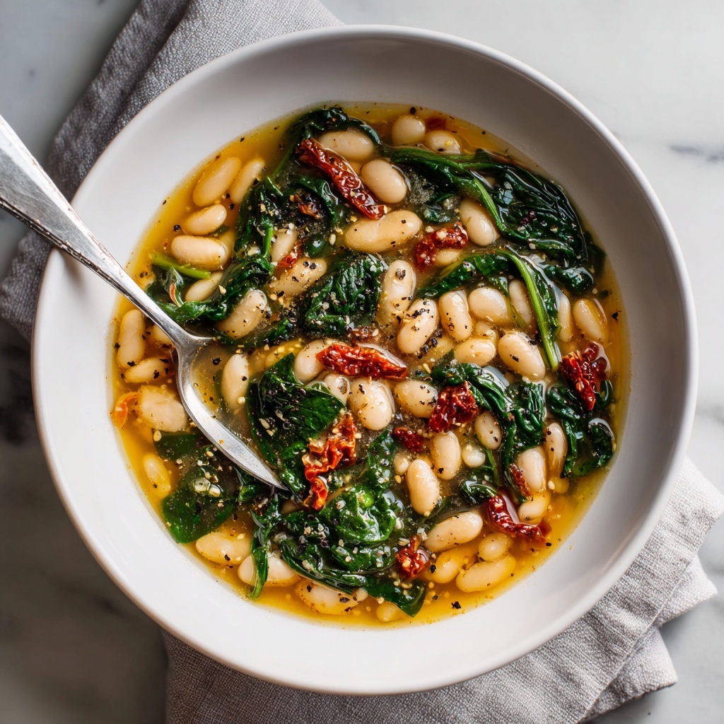 Tuscan Butter Beans with Spinach and Sun-Dried Tomatoes Recipe - Recipe Image