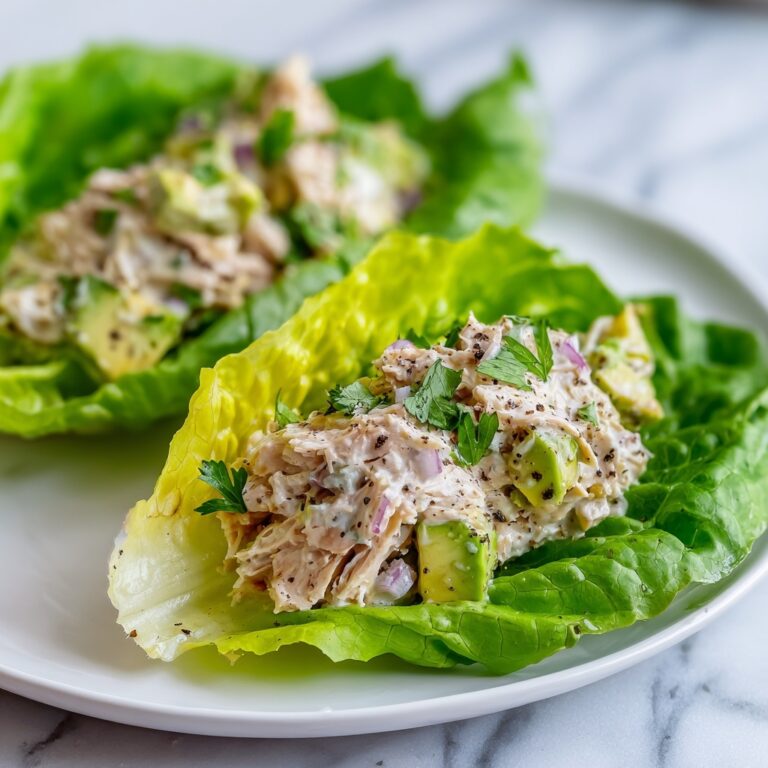 Avocado Chicken Salad Lettuce Wraps Recipe