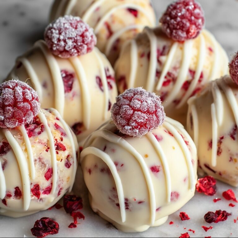 White Chocolate Raspberry Cheesecake Balls Recipe