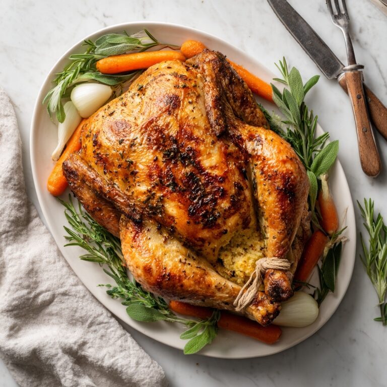 Best Roasted Turkey with Flavorful Herb Butter Recipe