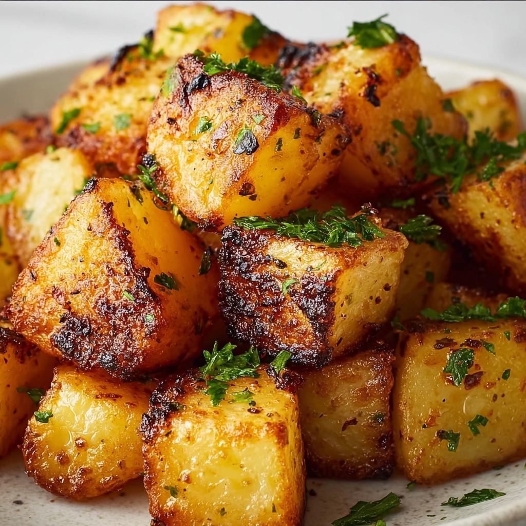 Harissa Potatoes with Whipped Tahini Sauce and Fried Pita Recipe - Recipe Image