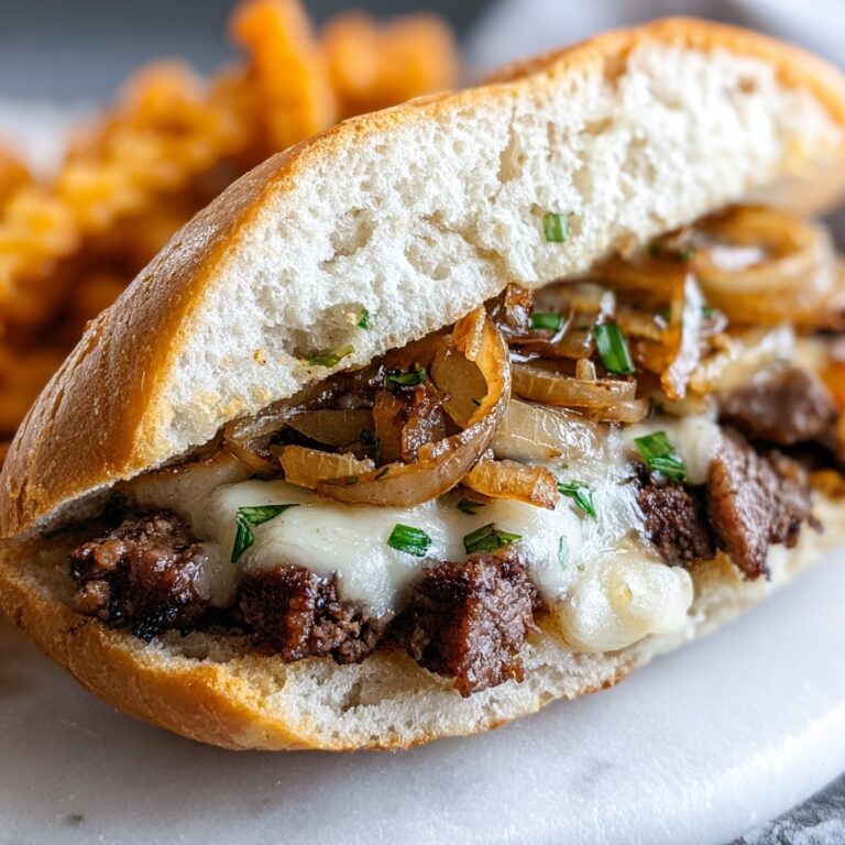 Steak Sandwich with Herb Butter, Caramelized Onions, and Havarti Recipe