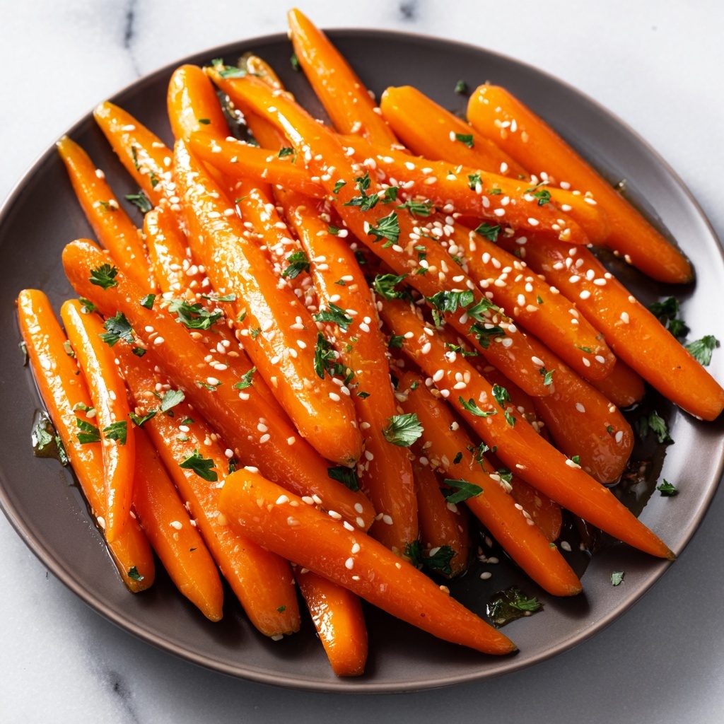 Honey Glazed Carrots with Sesame Seeds Recipe - Recipe Image