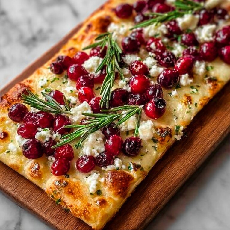 Roasted Cranberry and Goat Cheese Flatbread Recipe