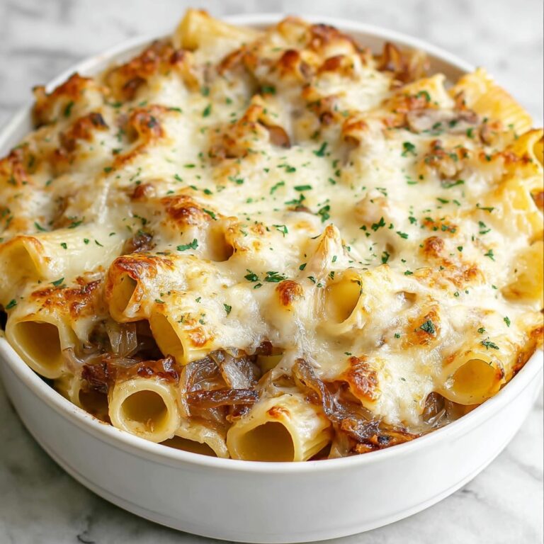 French Onion Pasta Casserole Recipe