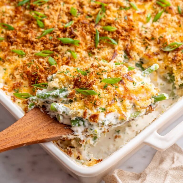 Cream Cheese Green Bean Casserole Recipe