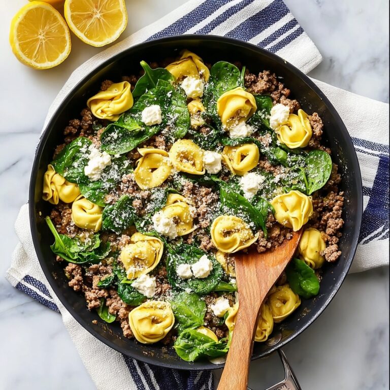 One-Pan Tortellini and Sausage Skillet Dinner Recipe