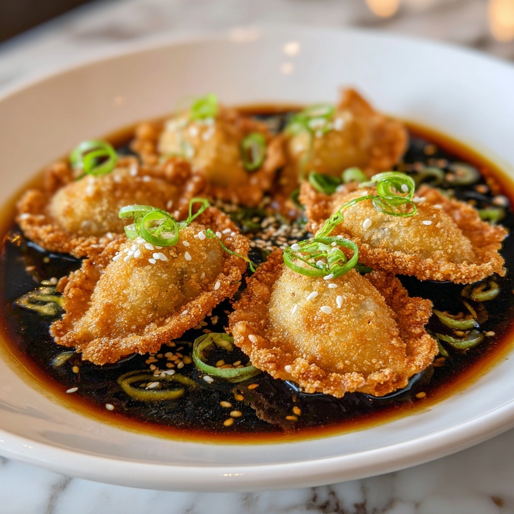 Chile Relleno Wontons With Jalapeño Soy Sauce Recipe - Recipe Image