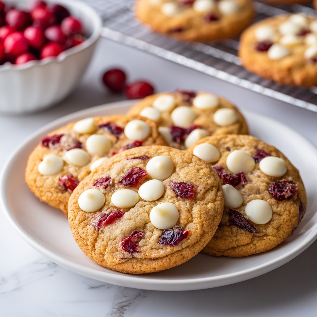 White Chocolate Cranberry Cookies Recipe - Recipe Image