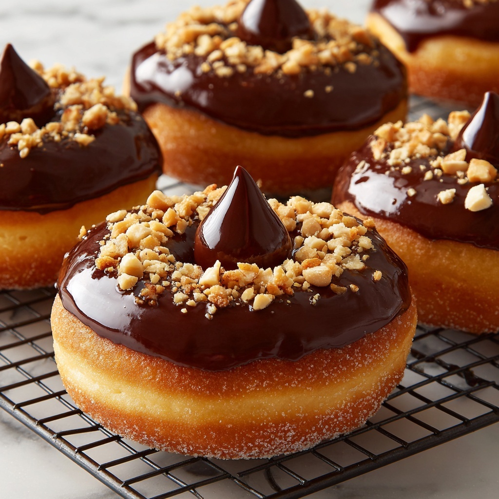 Chocolate Hazelnut Cream Doughnuts Recipe - Recipe Image