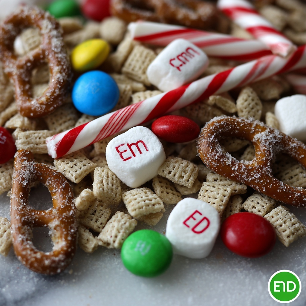 Elf Snack Mix - Sweet, Crunchy, and Festive Holiday Party Treat Recipe - Recipe Image