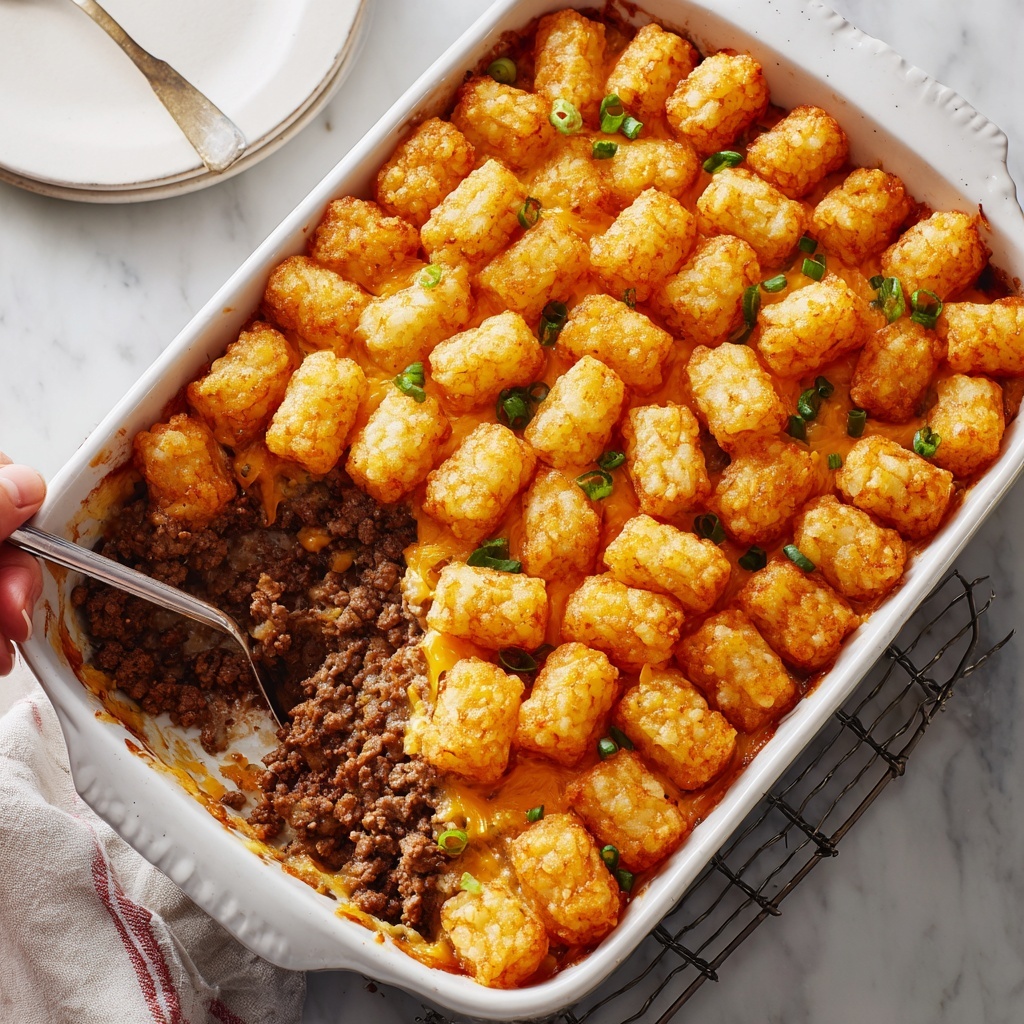 Cheesy Tater Tot Casserole Recipe - Recipe Image